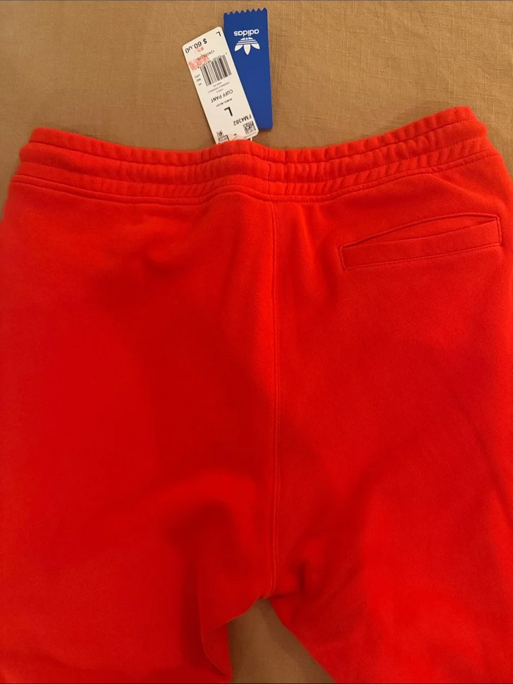 adidas Red Trefoil Tape Joggers
